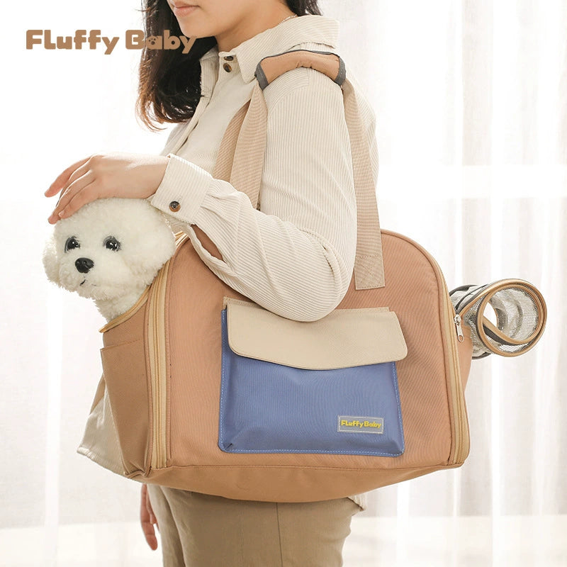 Fluffy Baby 帳篷式寵物外出包｜送可拆洗墊子