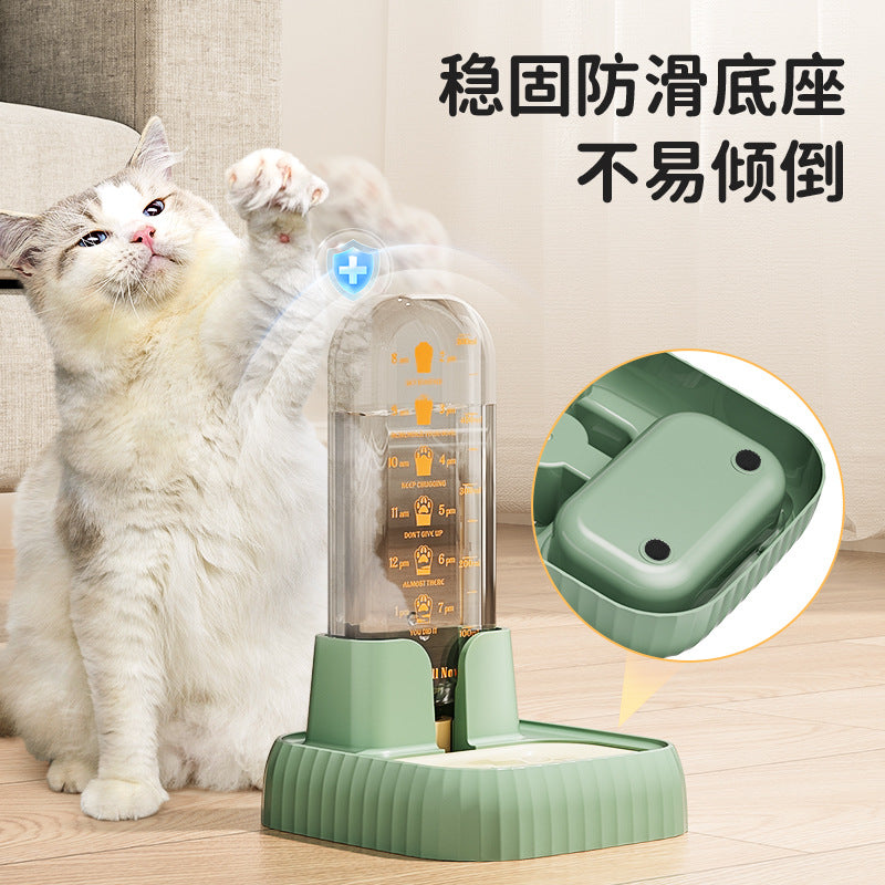 寵物虹吸自動飲水器｜免插電自動補水・多重過濾・送3片活性炭濾芯