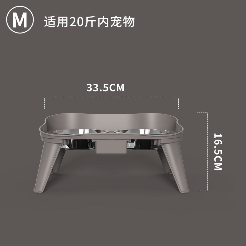 寵物護頸小餐桌+配套不鏽鋼碗