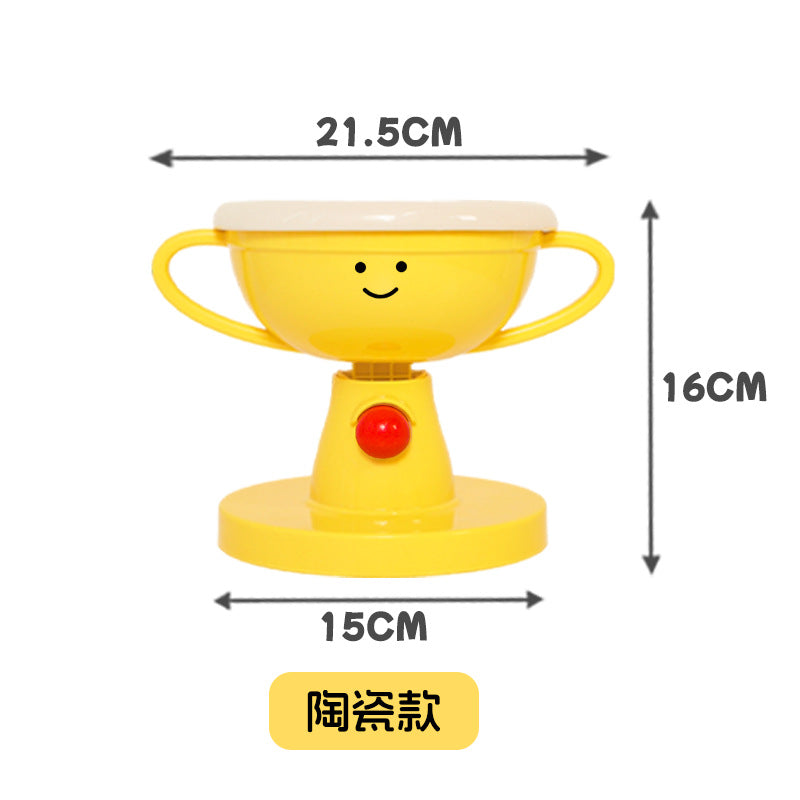 毛孩獎杯升降餐碗（陶瓷款)