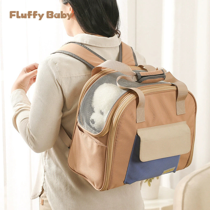 Fluffy Baby 帳篷式寵物外出包｜送可拆洗墊子